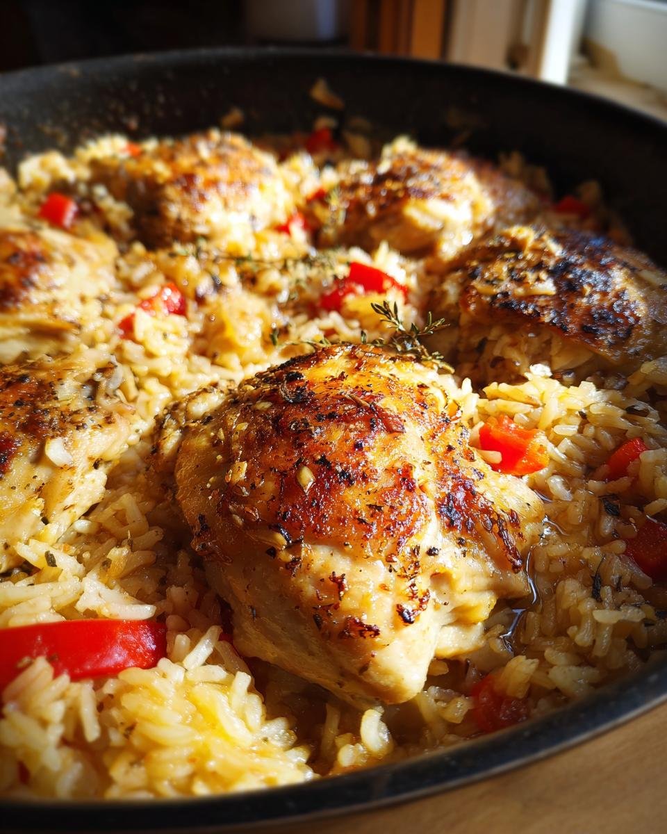 Gebakken kip met rijst - detail 1