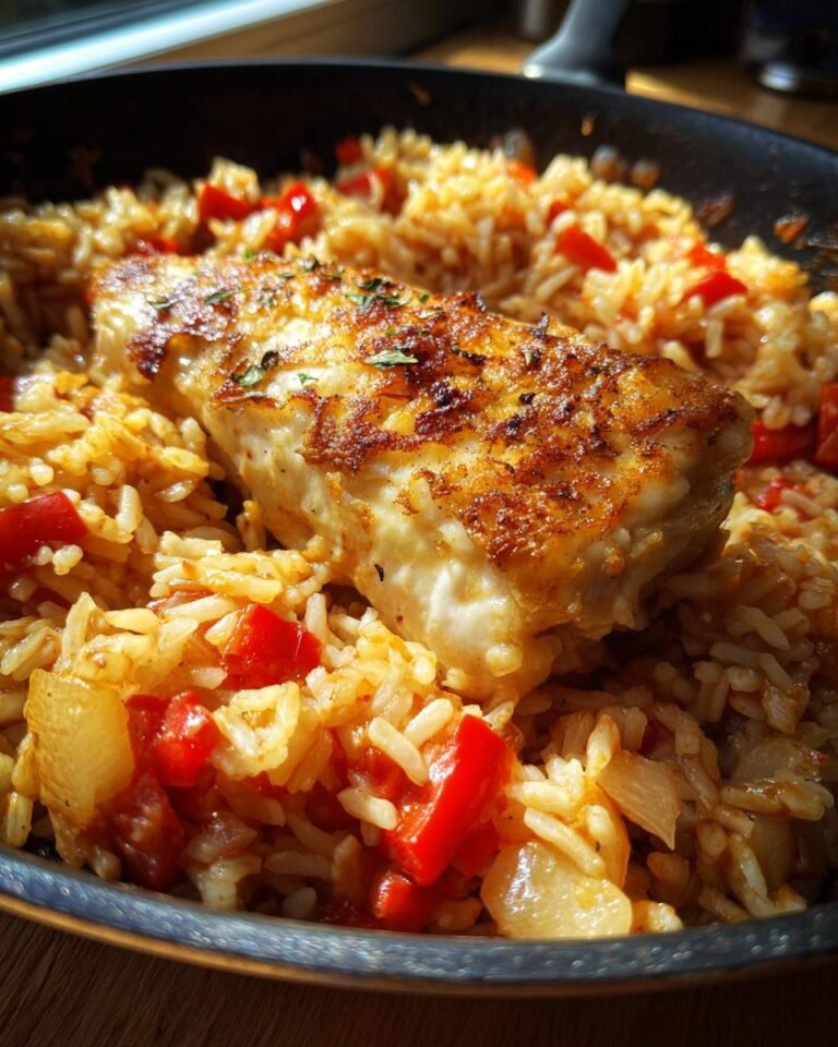 Gebakken kip met rijst