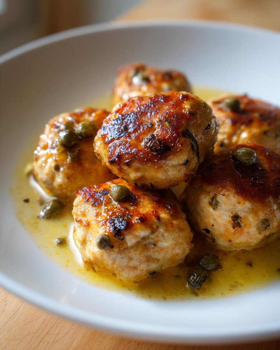 Kip piccata gehaktballetjes