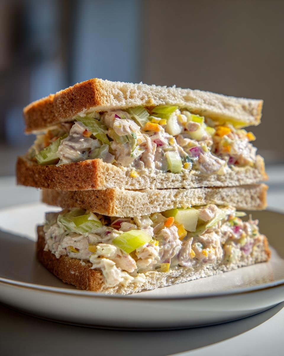 chicken apple salad sandwich - detail 1
