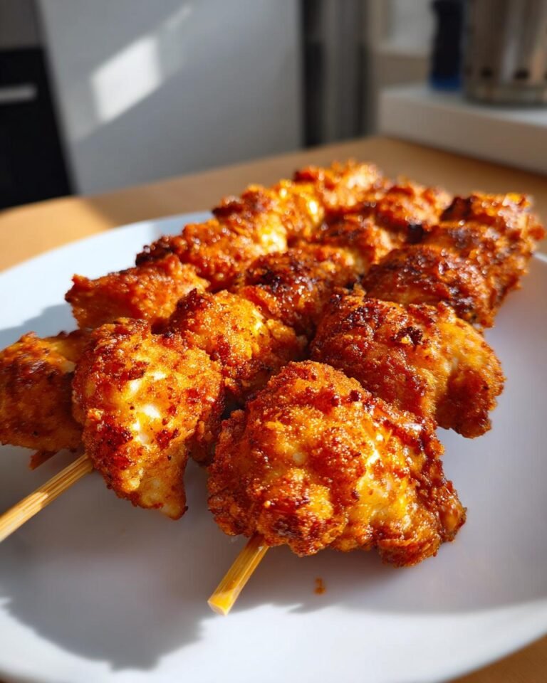 chicken on a stick fried