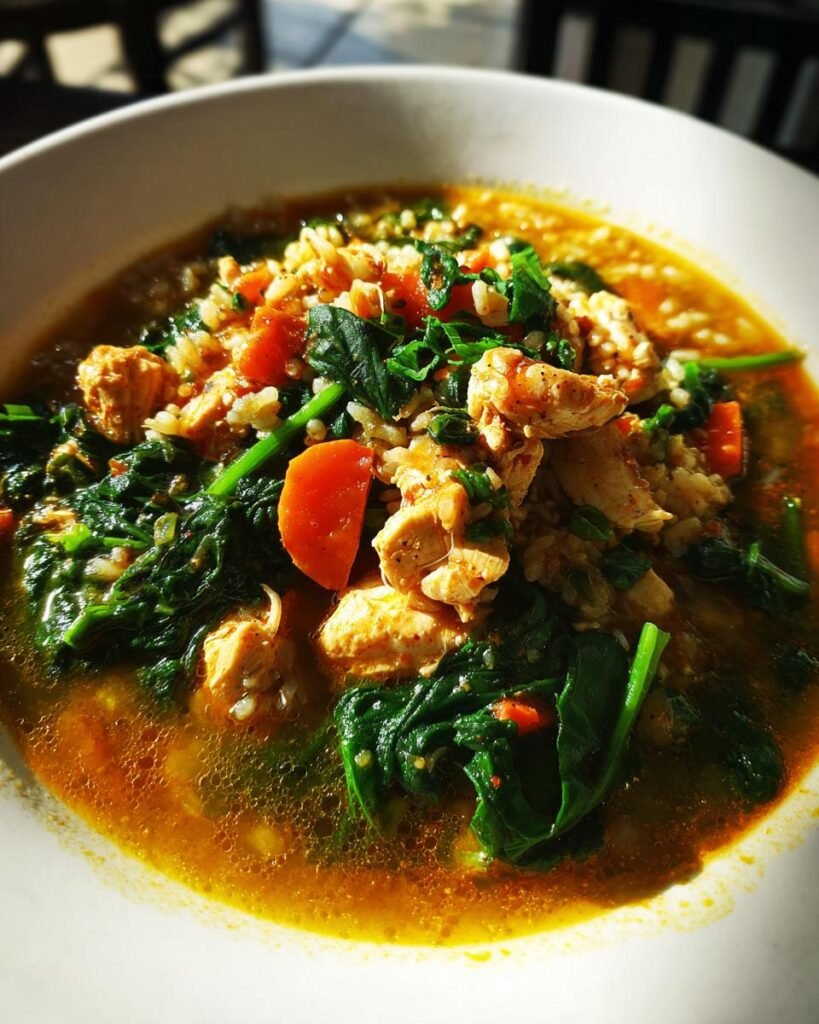 chicken spinach and rice recipes