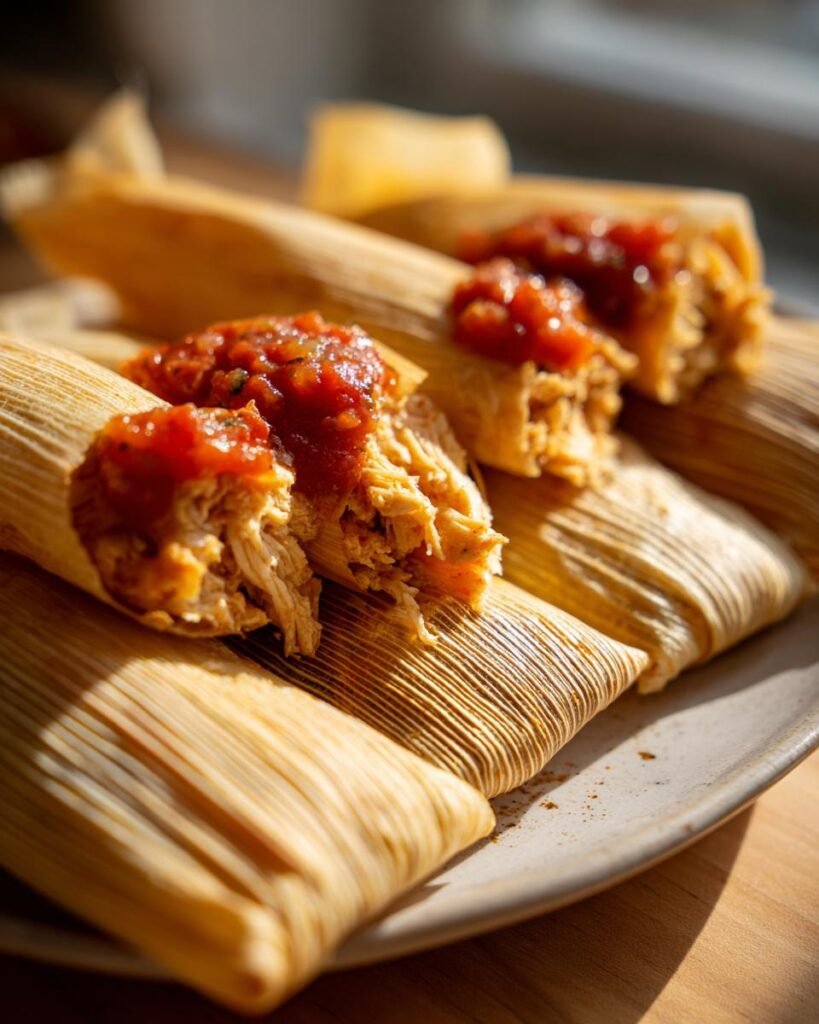 how to make chicken tamales