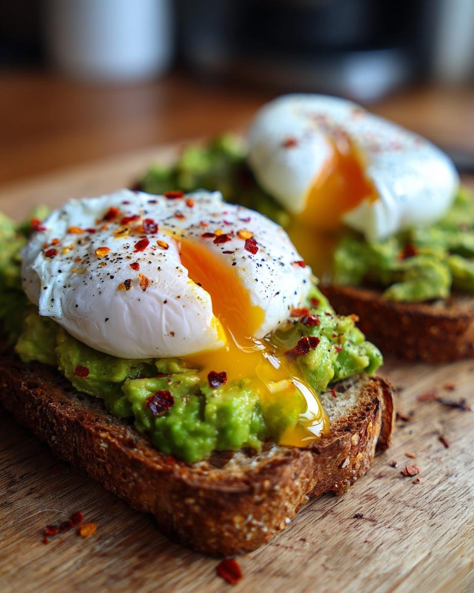 Avocado toast met gepocheerd ei - detail 1