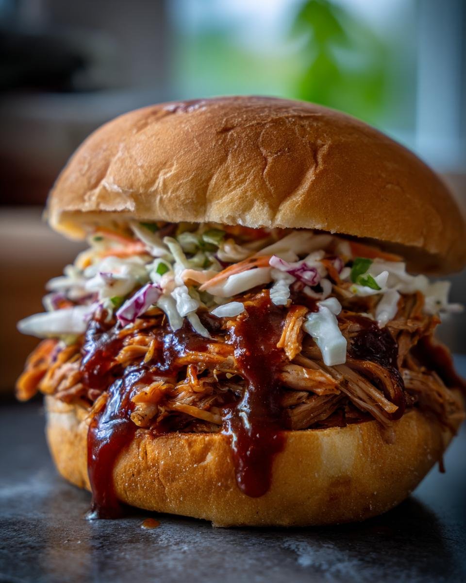 BBQ pulled pork sandwiches - detail 1