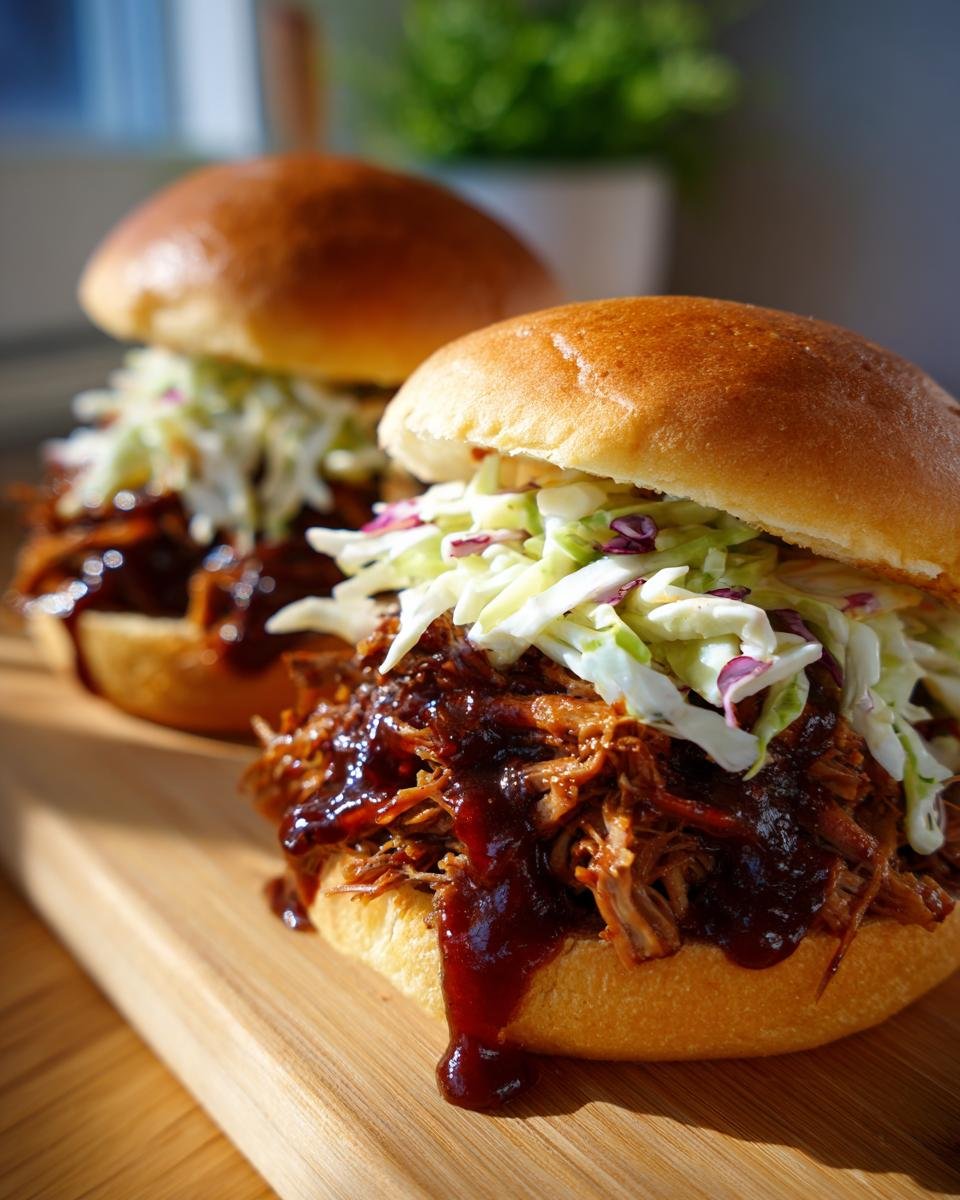 BBQ pulled pork sandwiches