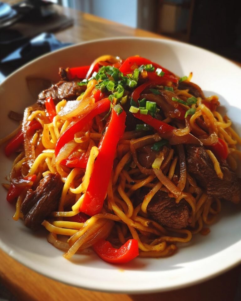 Beef stir-fry noodles