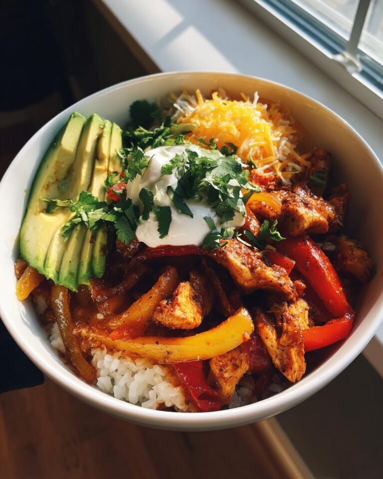 Chicken fajita bowls