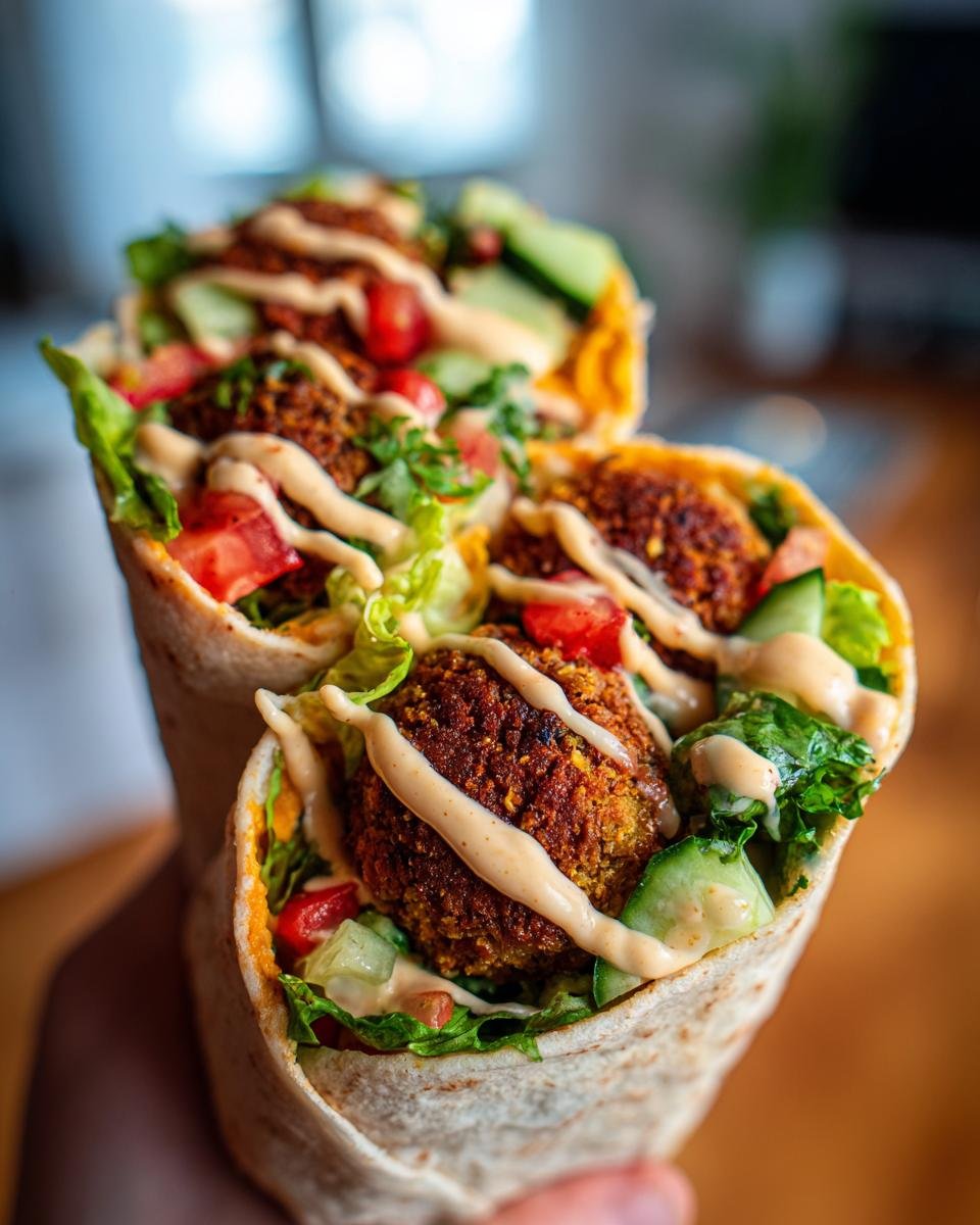 Falafelwraps met tahinsaus