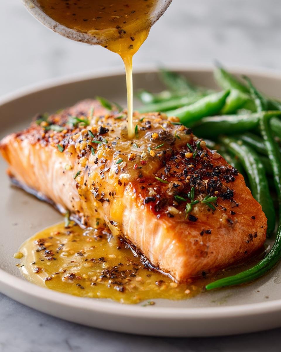 Gebakken zalm met Dijon-glazuur - detail 1