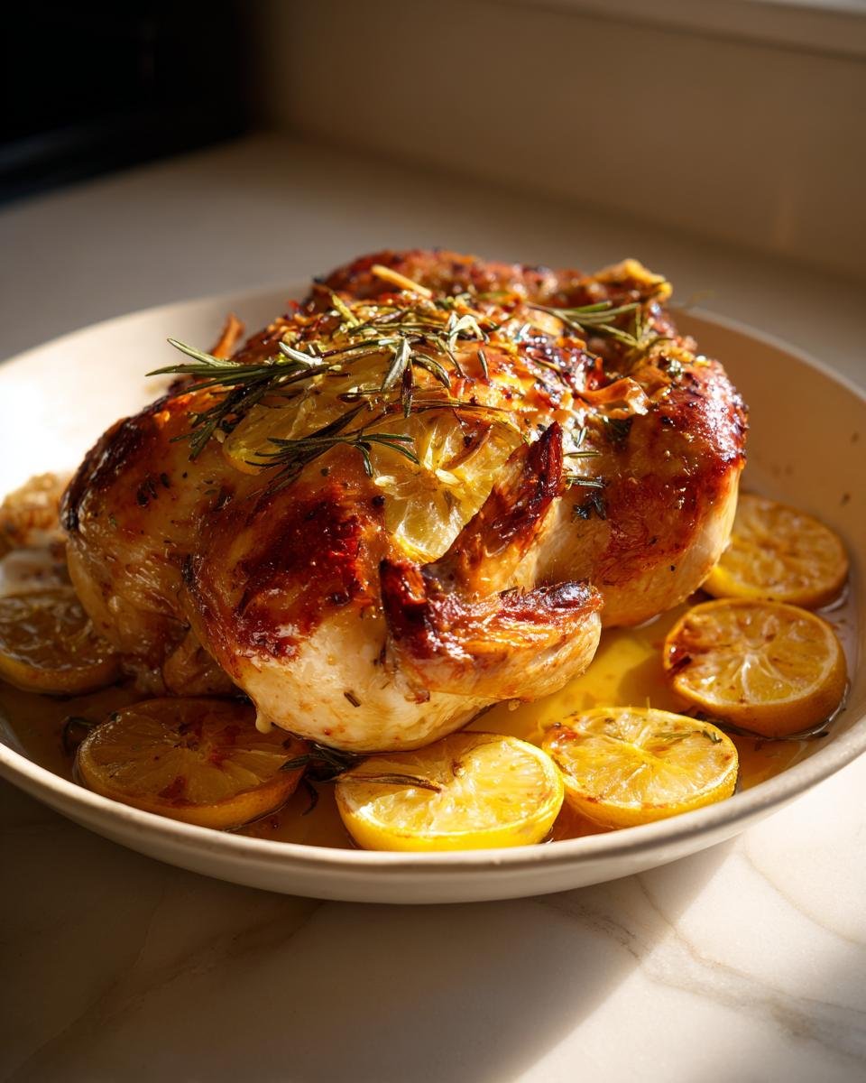 Geroosterde kip met citroen en kruiden