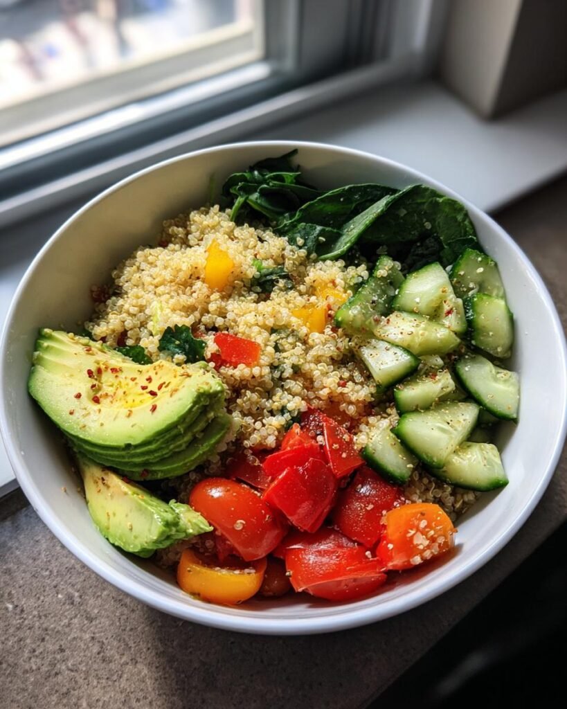 Grain bowls with vegetables