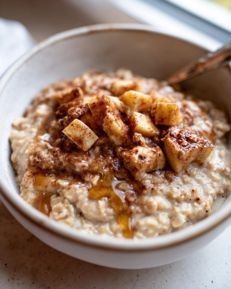 Havermoutschotel met appel en kaneel