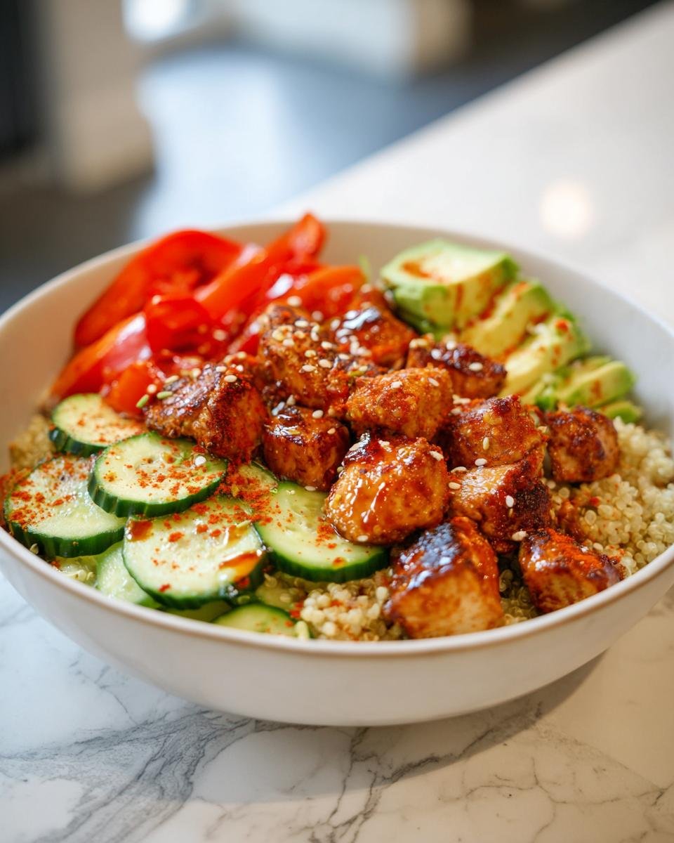 High-protein chicken bowls