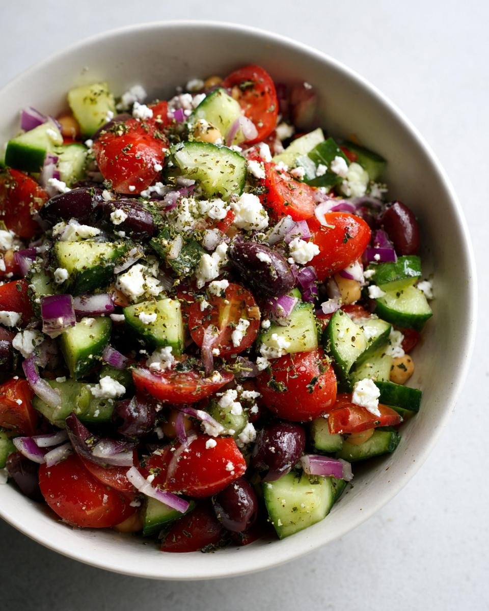 Italian chickpea chopped salad