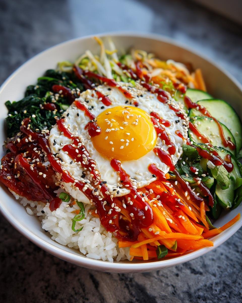 Koreaanse bibimbap bowl