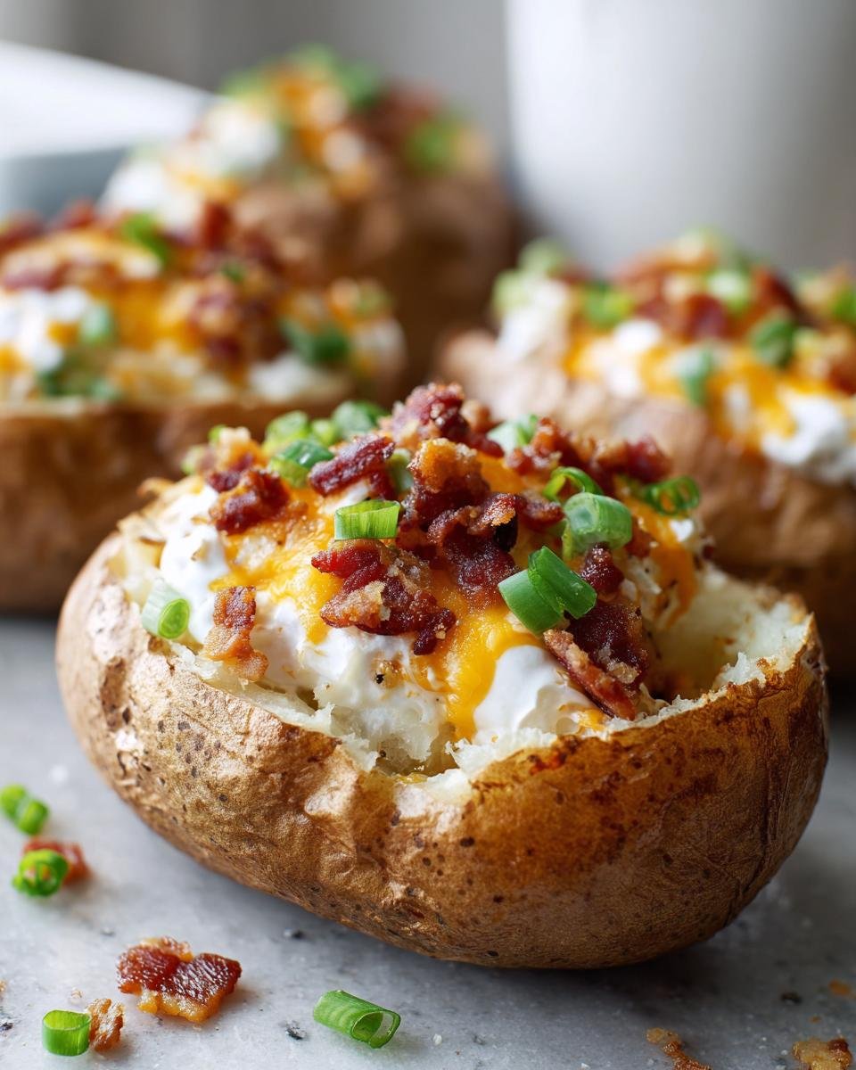 Loaded baked potatoes