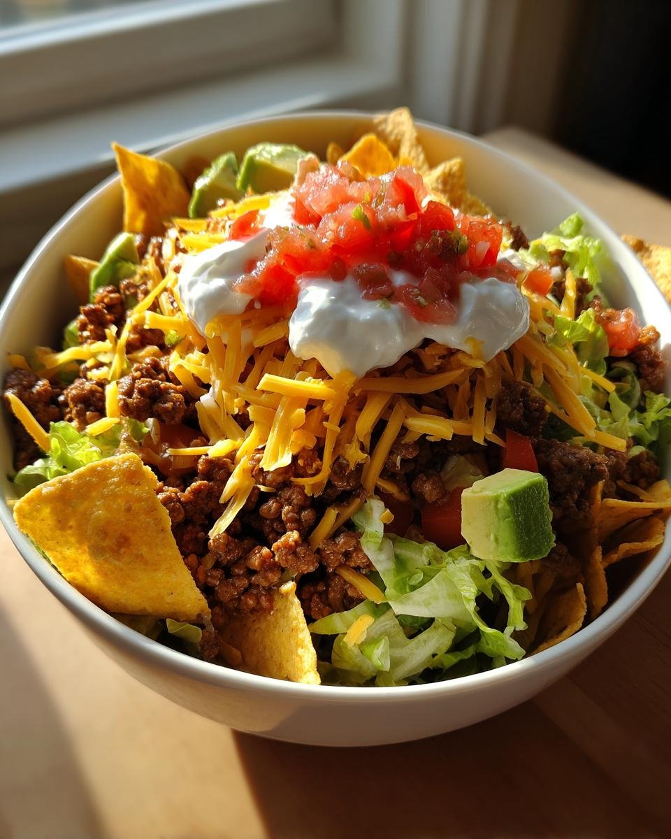 Loaded chopped taco salad bowl - detail 1