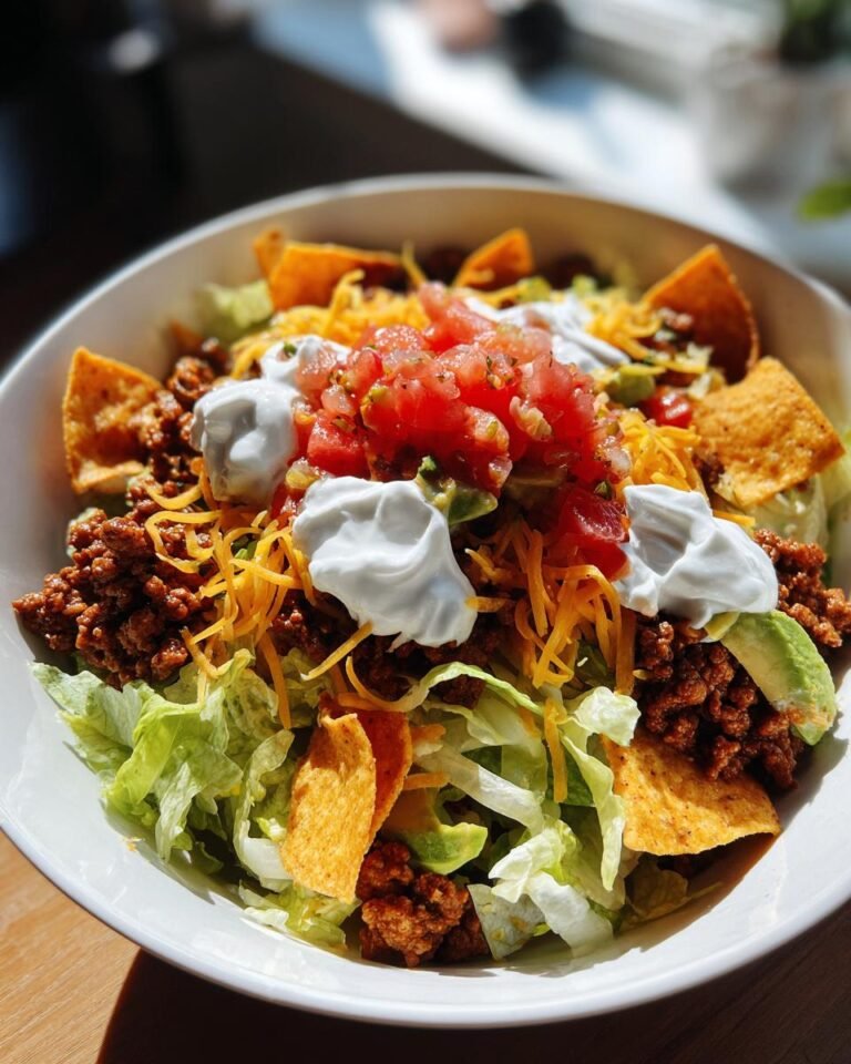 Loaded chopped taco salad bowl