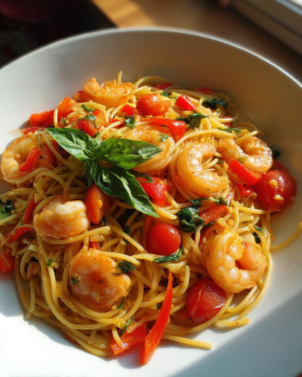 Mediterrane garnalenpasta - detail 1