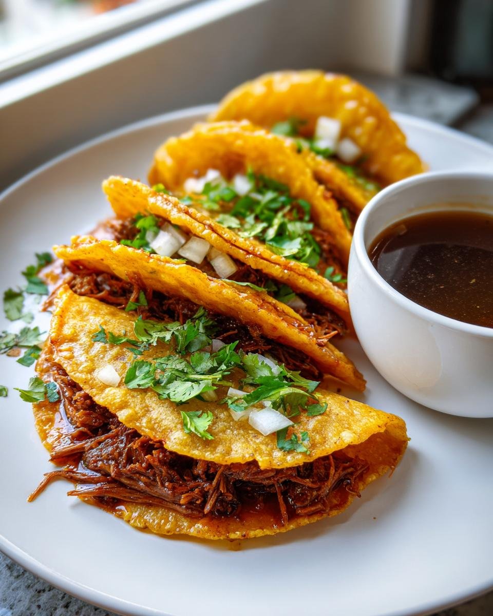 Mexican birria tacos