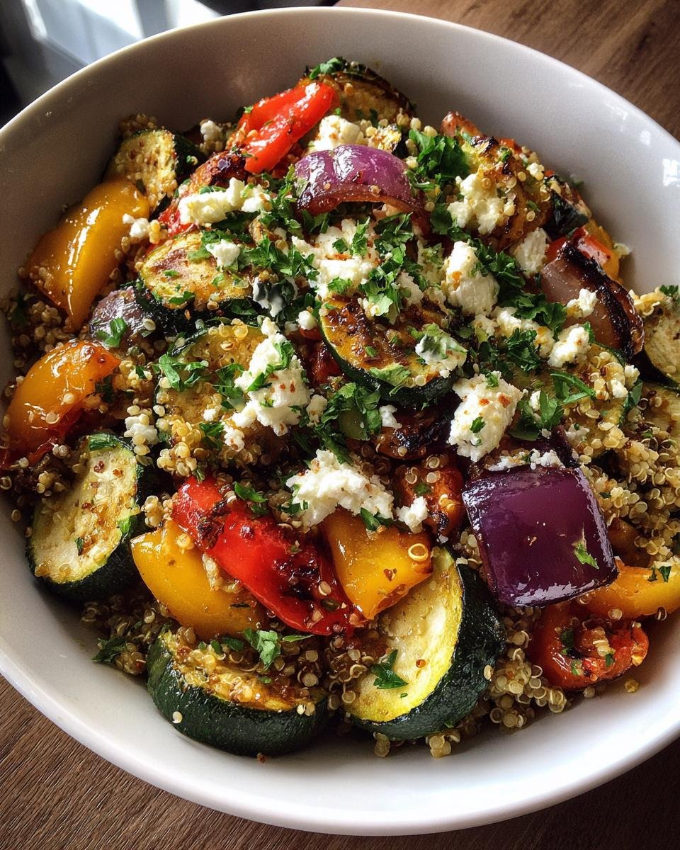 Quinoa- en geroosterde groentesalade - detail 1