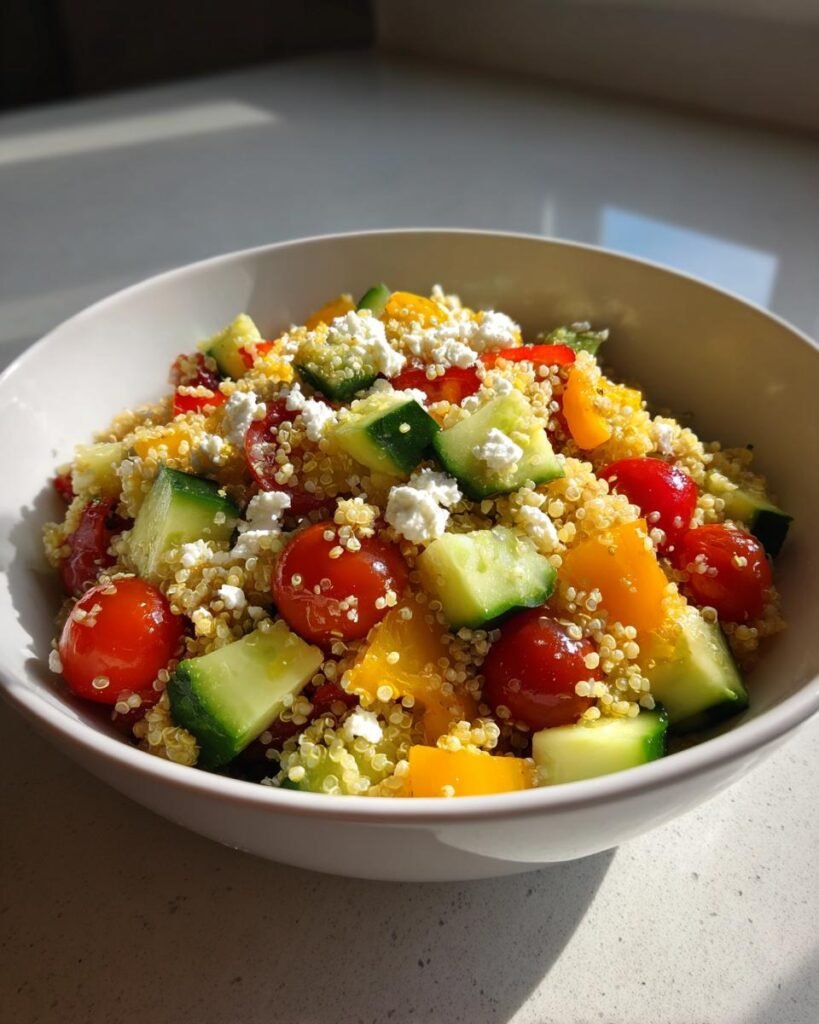 Quinoa salad with vegetables