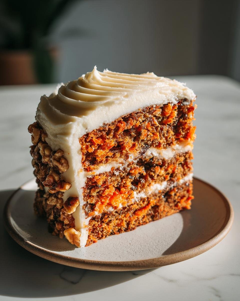Spiced carrot cake with brown butter frosting - detail 1