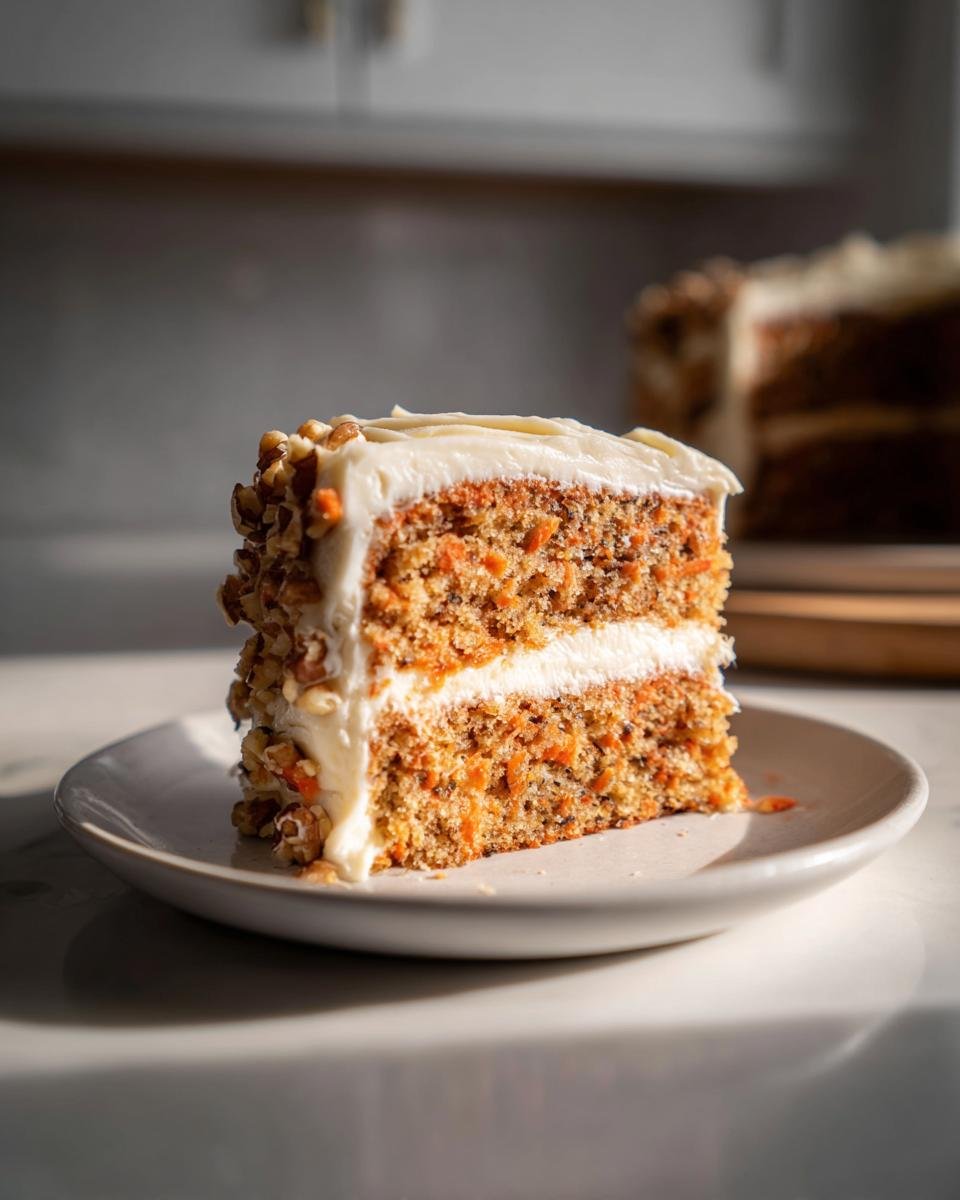 Spiced carrot cake with brown butter frosting