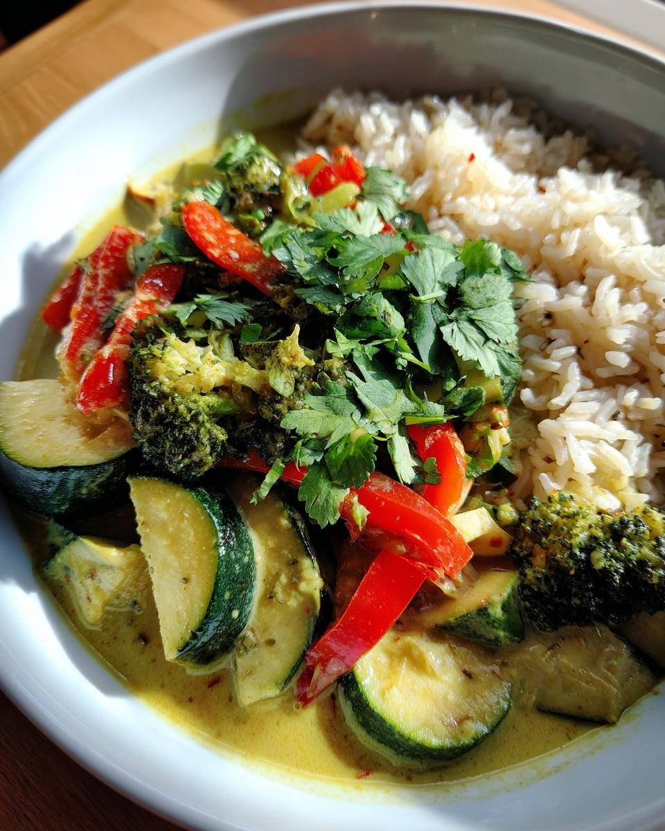 Vegetarische Thaise groene curry - detail 1