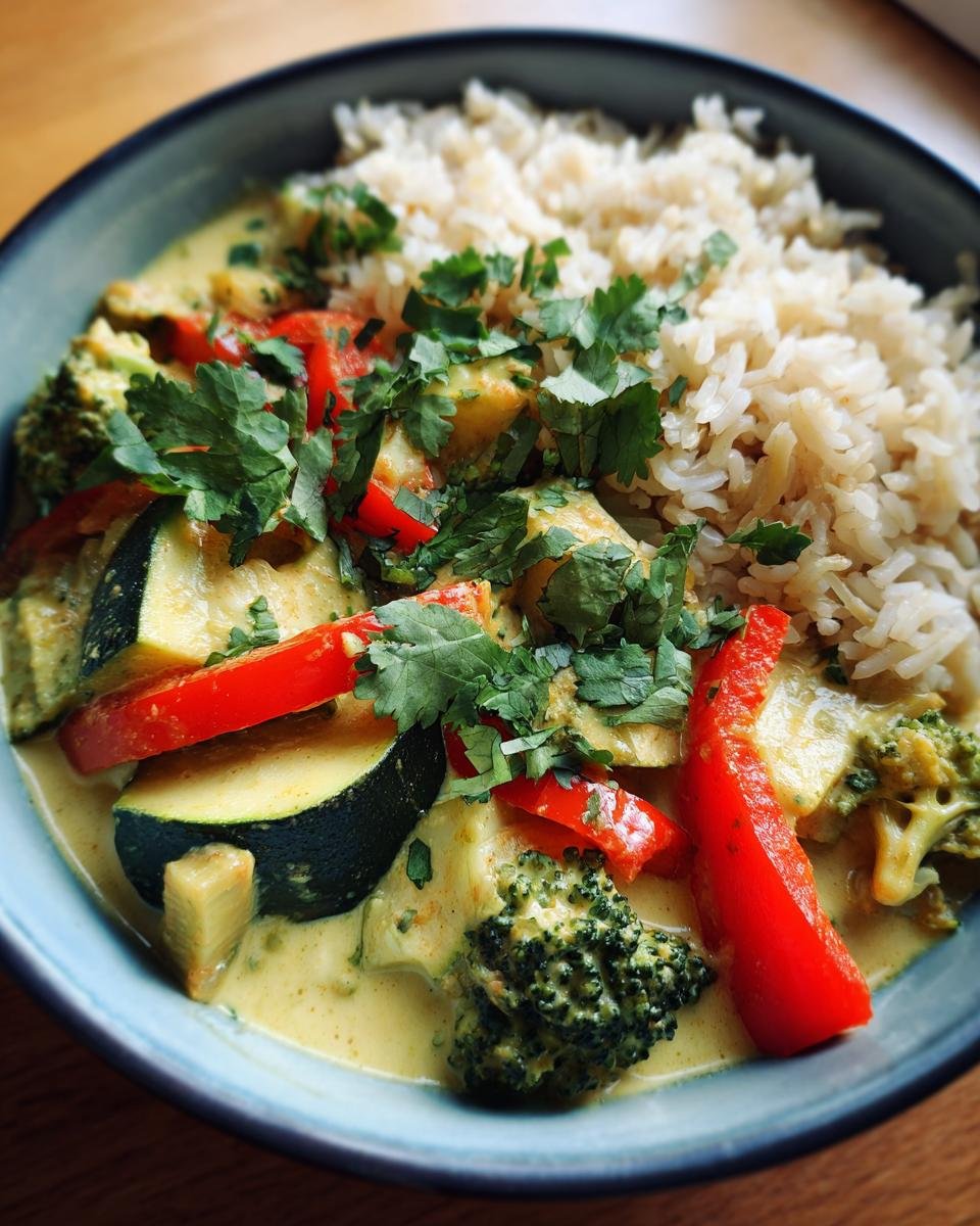Vegetarische Thaise groene curry