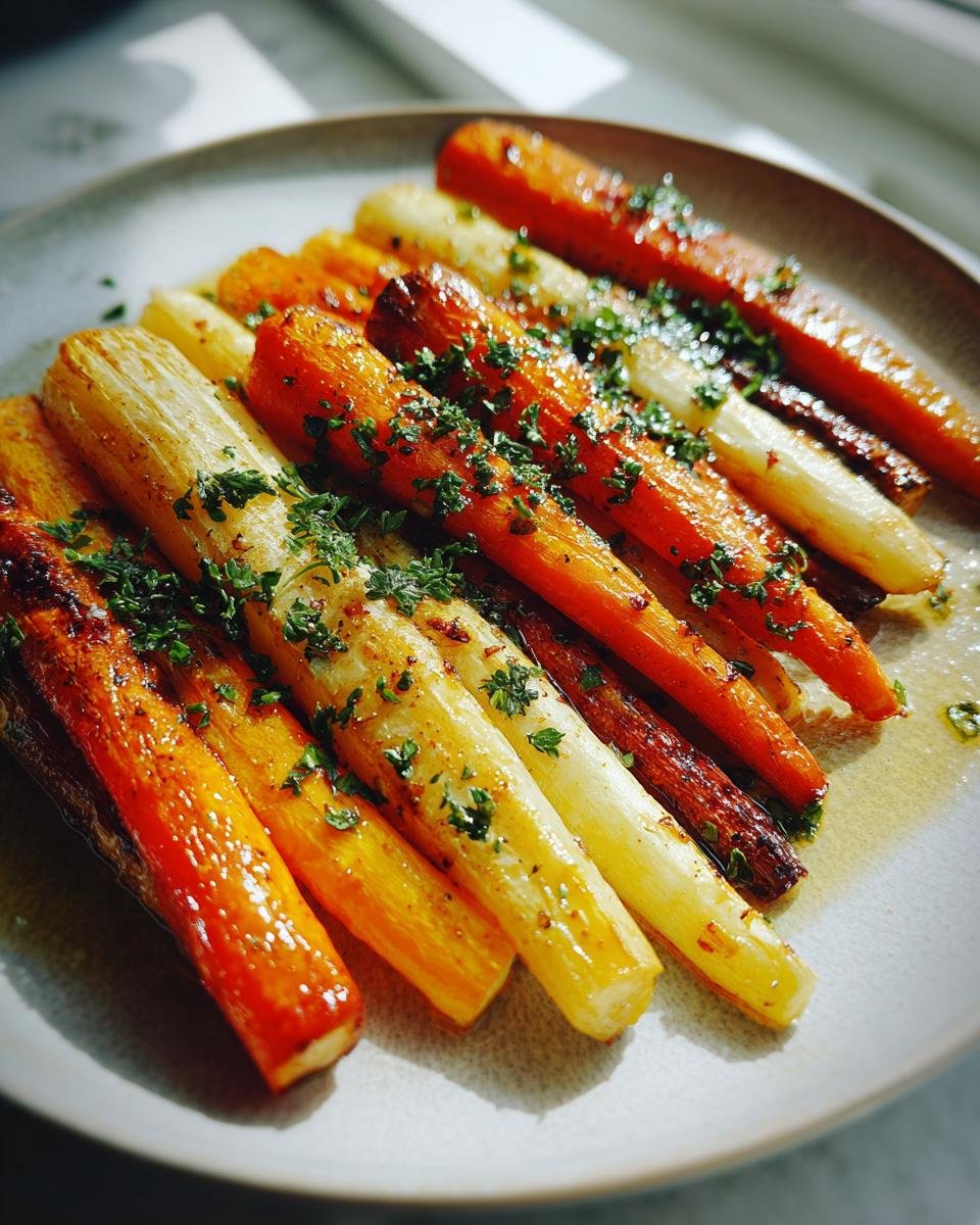 Wortels en pastinaken met honingglazuur - detail 1