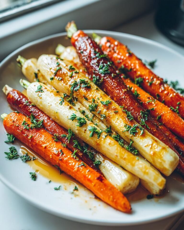 Wortels en pastinaken met honingglazuur