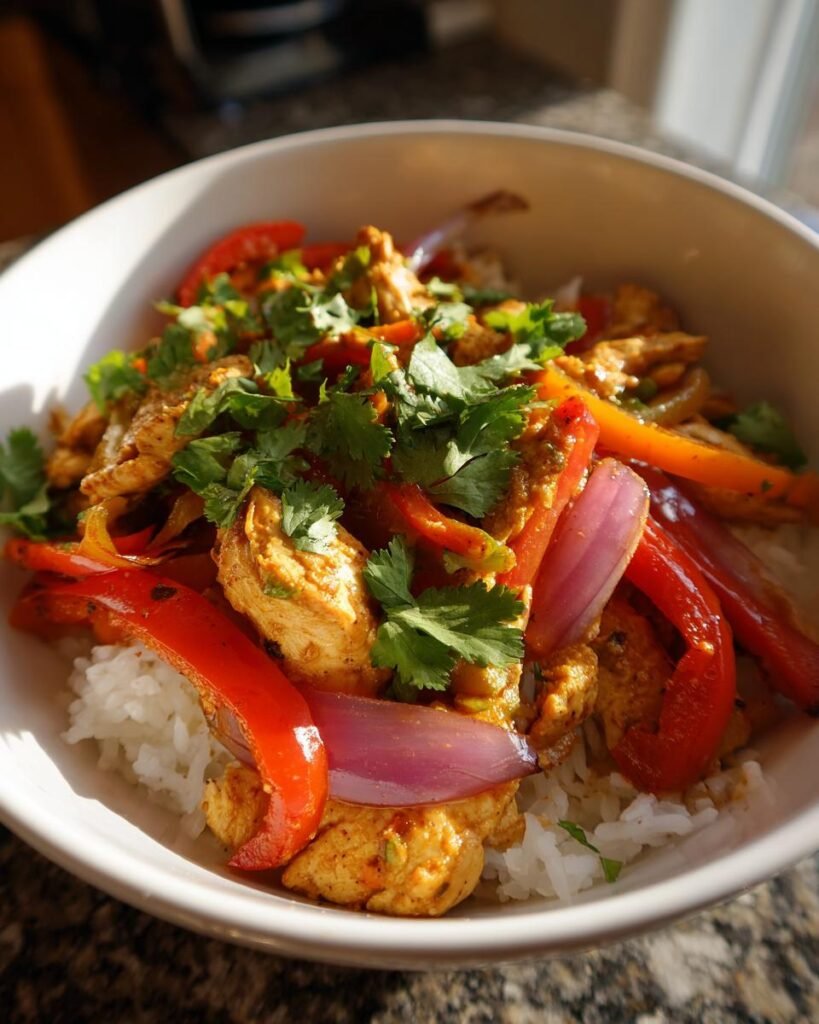 Chicken fajita bowls