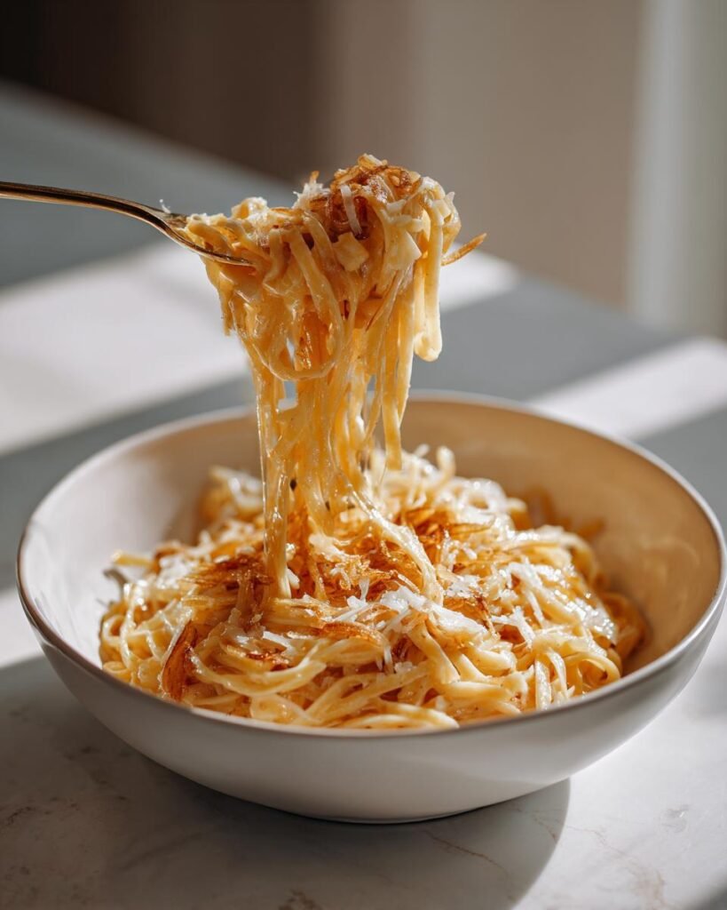 French onion pasta (viral comfort twist)