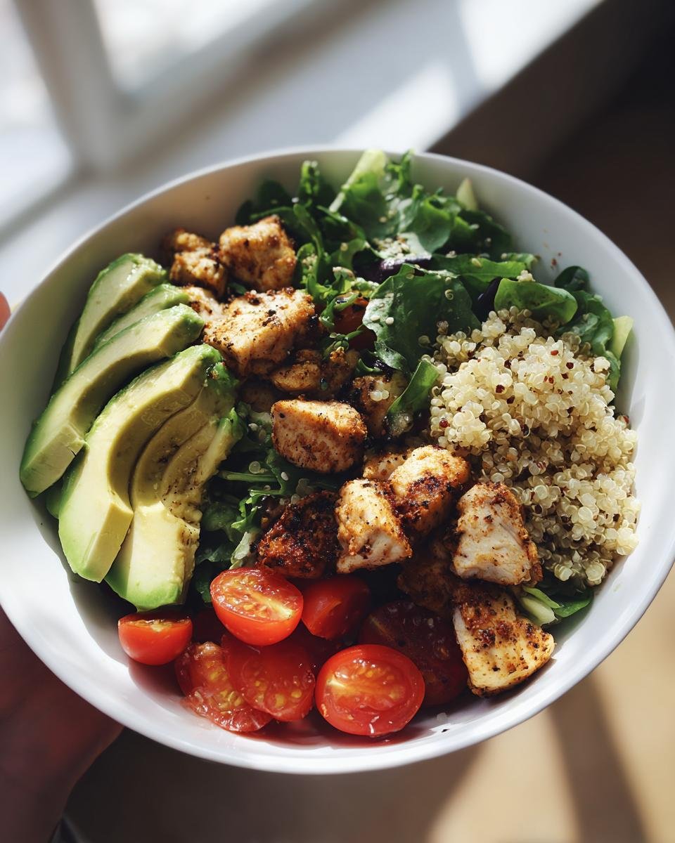 High-protein chicken bowls