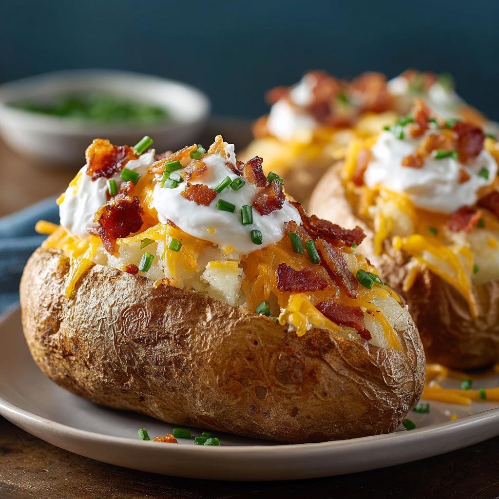 Loaded baked potatoes