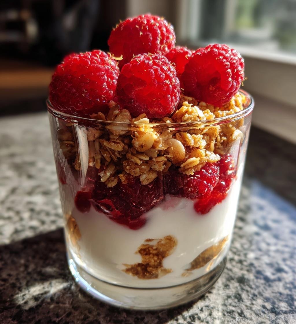 Frambozen Yoghurt Parfait