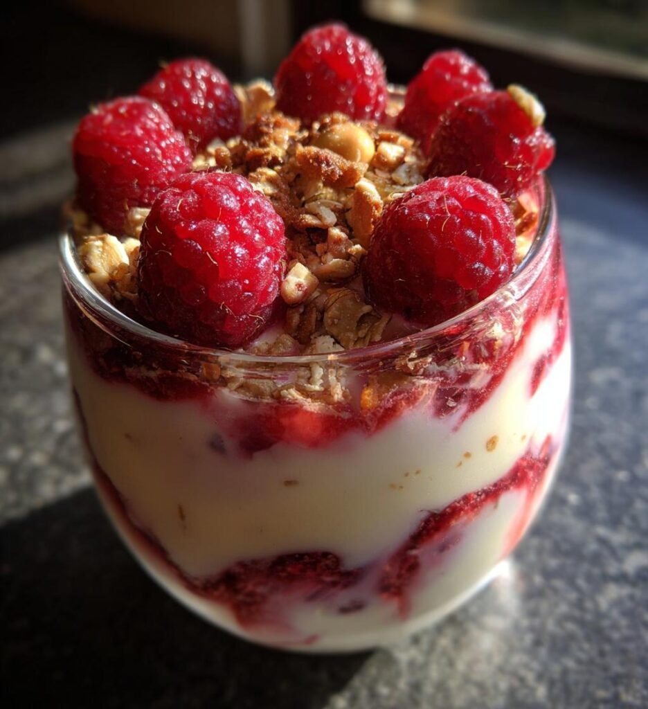 Frambozen Yoghurt Parfait