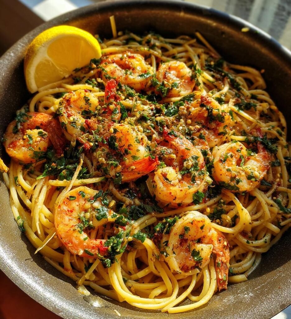 Garnalen Juli Pasta Pikant
