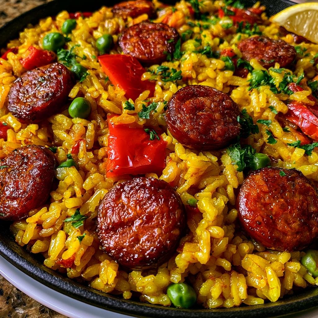 Paella Kip Chorizo