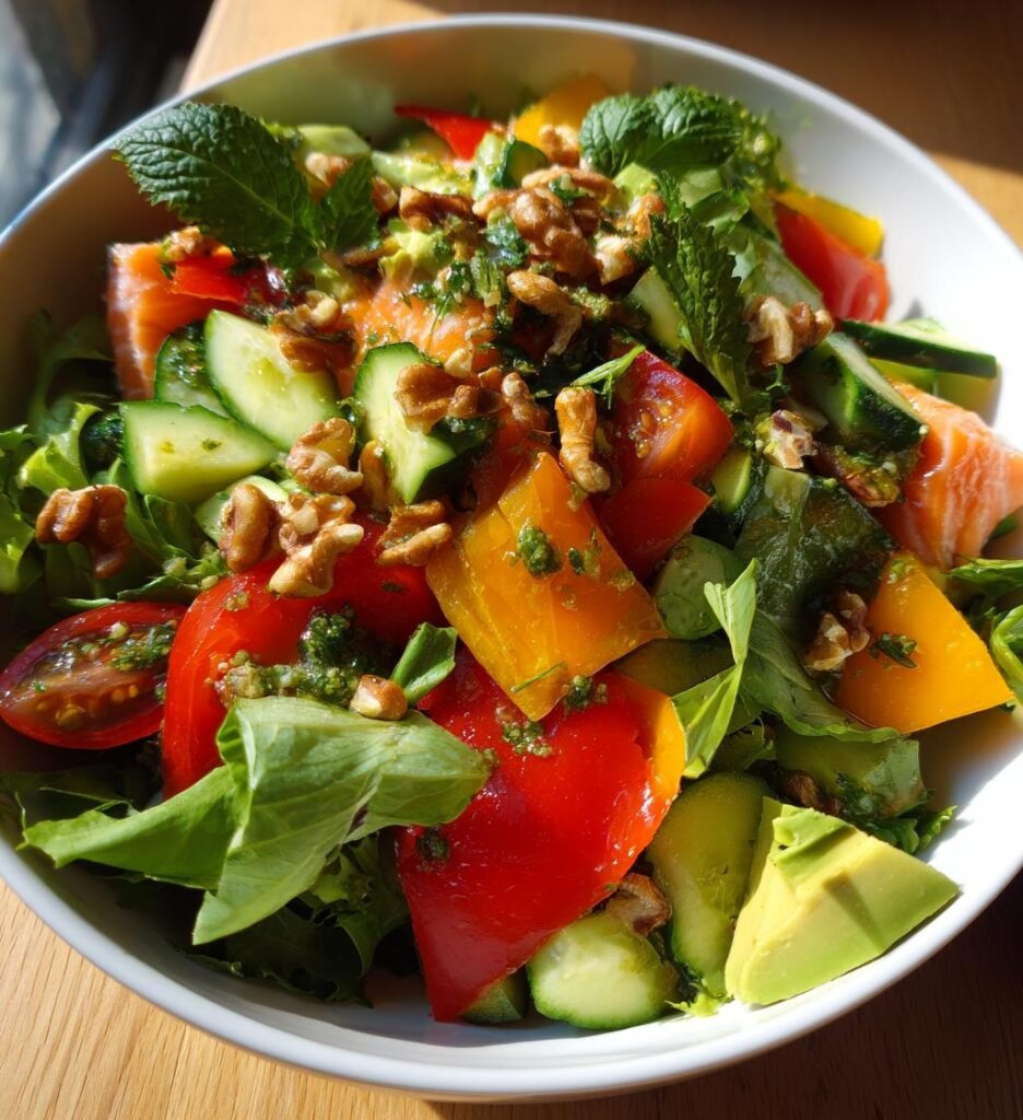 Zalmsalade Zomer Vers