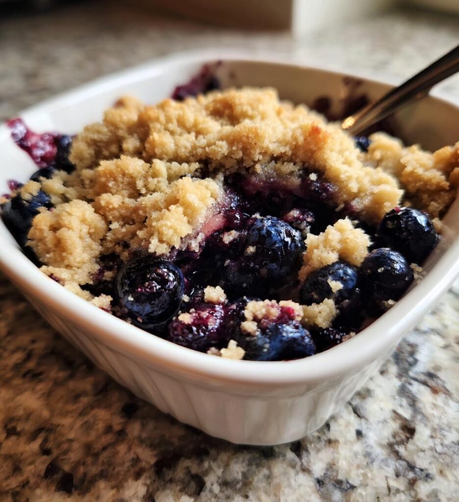 Blauwe Bes Crumble (juli versie)