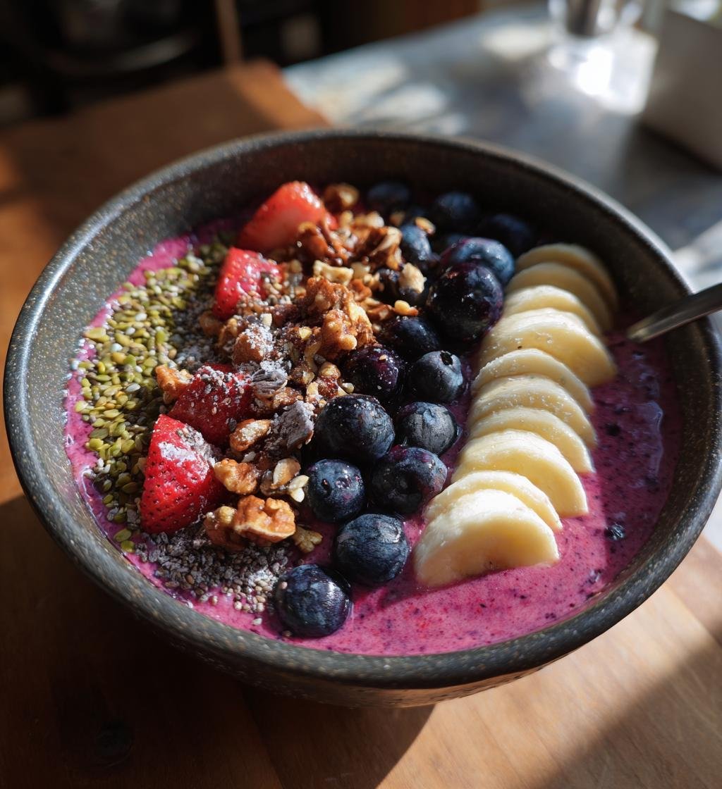 Blauwe Bes Smoothie Bowl (juli versie)