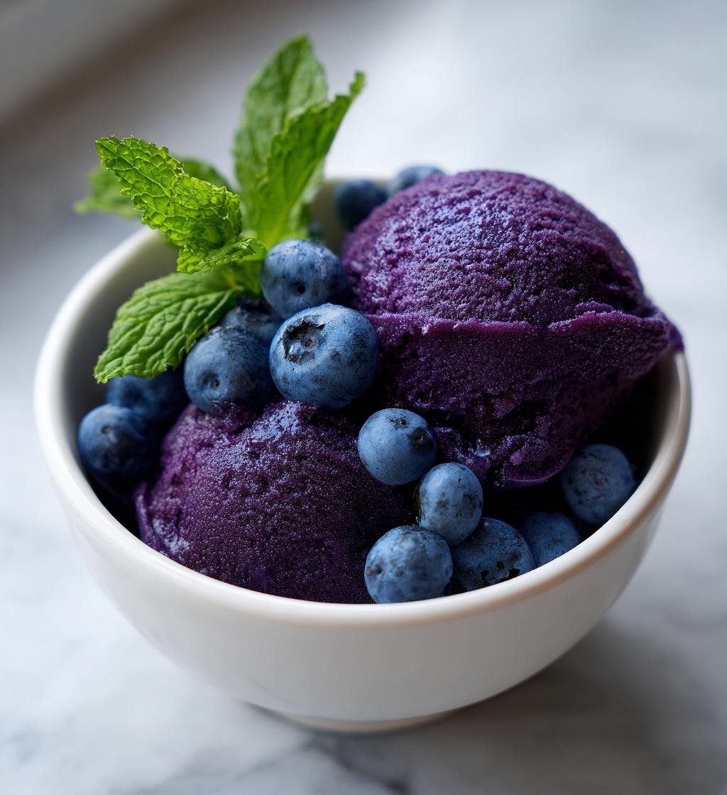 Blauwe Bes Sorbet (juli versie)