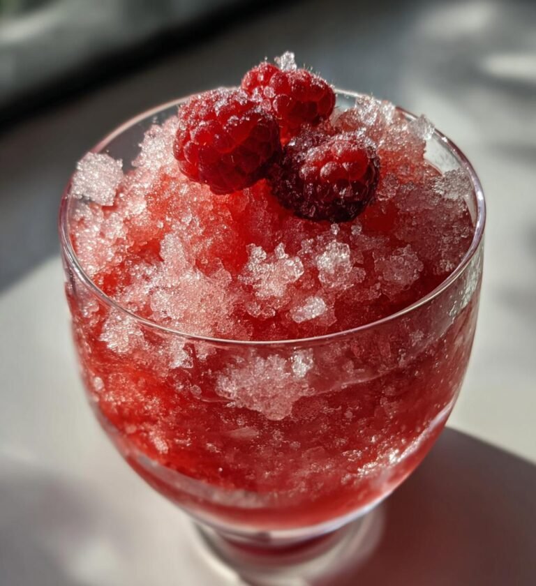 Frambozen Granita (juli versie)