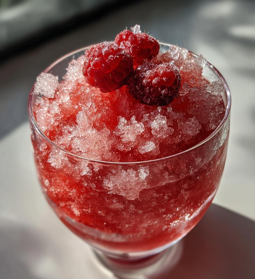 Frambozen Granita (juli versie)