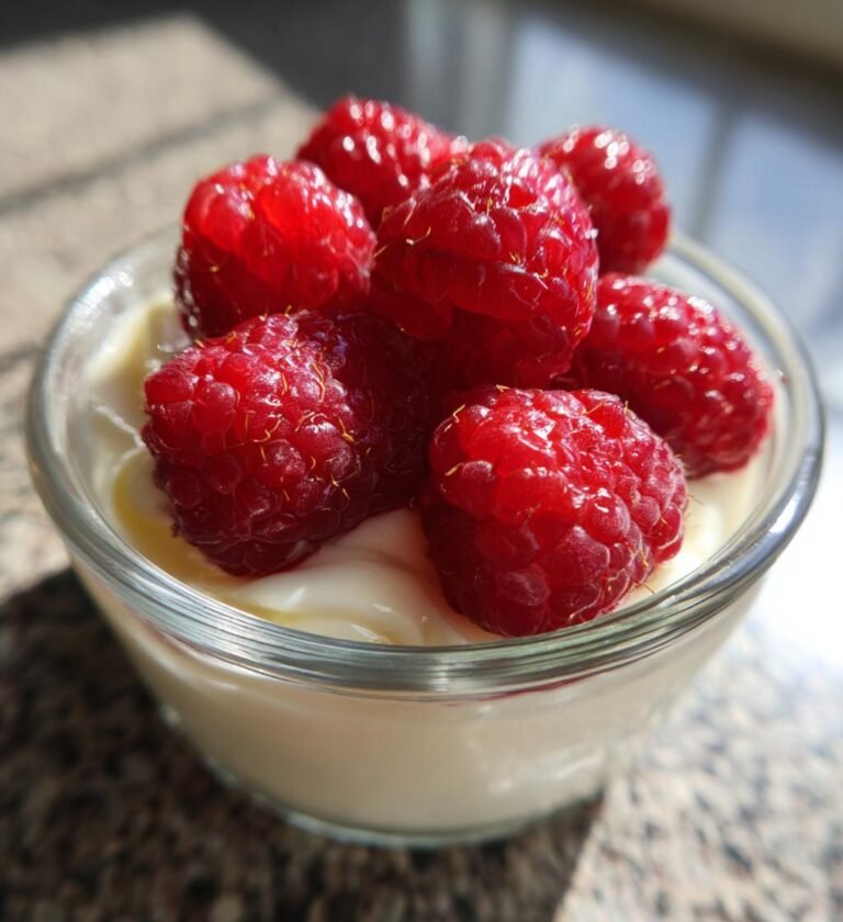 Frambozen Panna Cotta (juli versie)