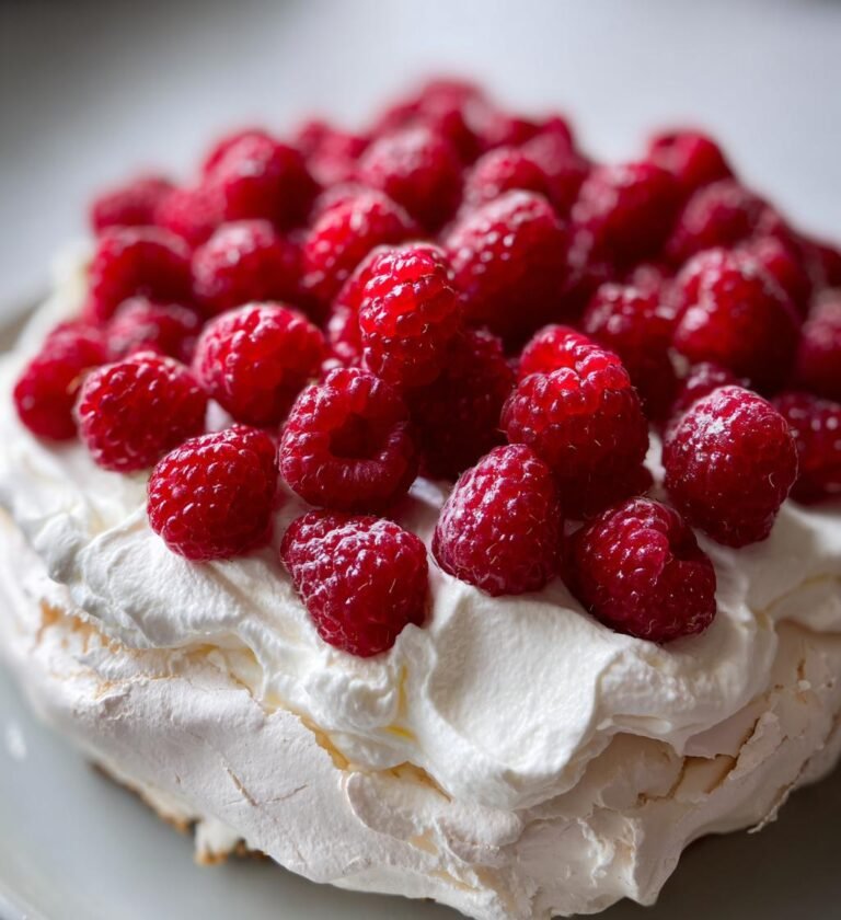 Frambozen Pavlova Juli Groot