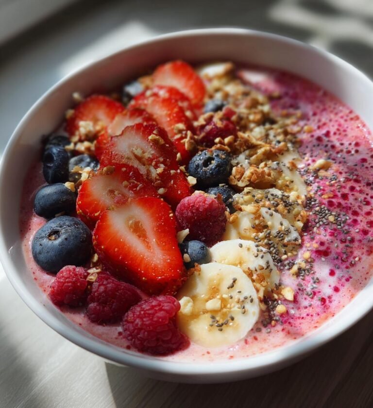 Frambozen Smoothie Bowl (juli versie)